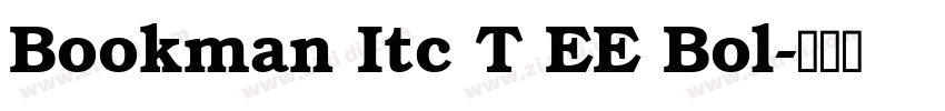 Bookman Itc T EE Bol字体转换